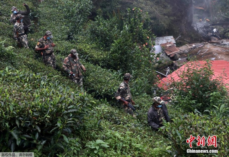 印度空軍直升機墜毀現(xiàn)場畫面曝光