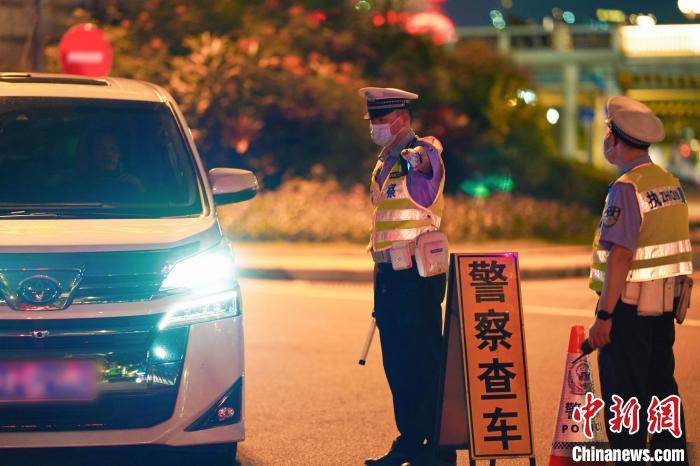 資料圖：廣州交警開展酒駕毒駕同查行動。　廣東省公安廳 供圖