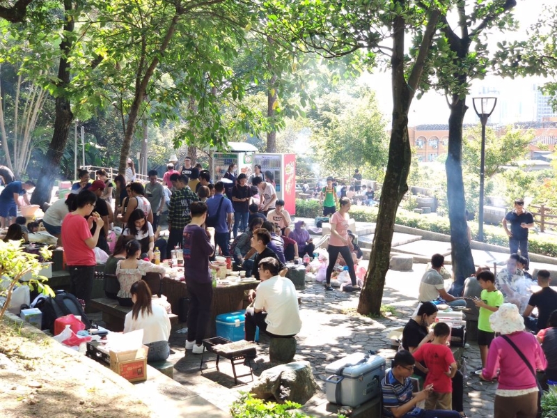 　　資料圖：桃園市虎頭山公園烤肉區(qū)。圖片來源：臺(tái)灣“中時(shí)新聞網(wǎng)”賴佑雄攝