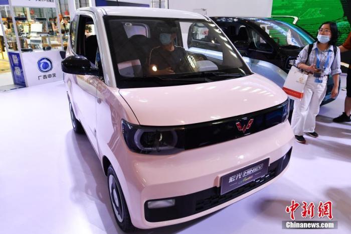 資料圖：五菱宏光MINI EV。 <a target='_blank' href='/'>中新社</a>記者 崔楠 攝