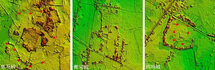 走馬嶺、青河城、雞鳴城遺址數字表面模型(1km×1km)?！⒔▏?供圖